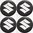 4 x SUZUKI Emblem Felgen Aufkleber Logo Nabendeckel Nabenkappe Radkappe 4 x 56 mm