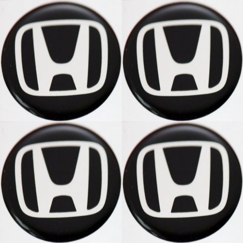 4 x  Honda Emblem  Felgen Aufkleber Logo Nabendeckel Nabenkappe Radkappe 4 x 56 mm