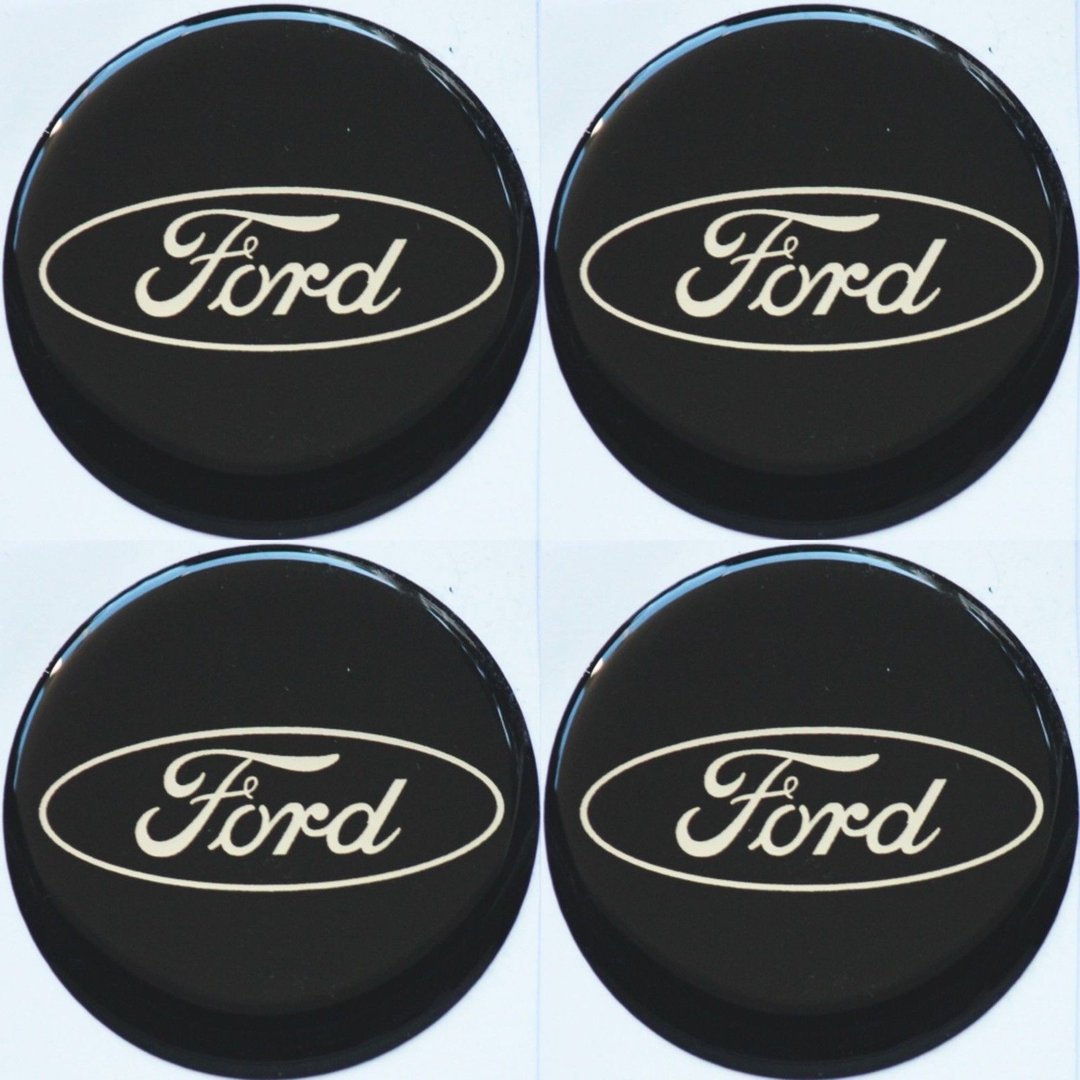 4 x 60mm Blau Emblem Logo Alufelge Nabeneckel Nabenkappen Satz für  Ford 