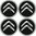 4 x Citroen Emblem Felgen Aufkleber Logo Nabendeckel Nabenkappe Radkappe 4 x 56 mm