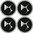 4 x Citroen DS Emblem Felgen Aufkleber Logo Nabendeckel Nabenkappe Radkappe 4 x 56 mm