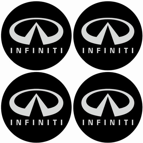 4 x  Infiniti Emblem  Felgen Aufkleber Logo Nabendeckel Nabenkappe Radkappe 4 x 56 mm