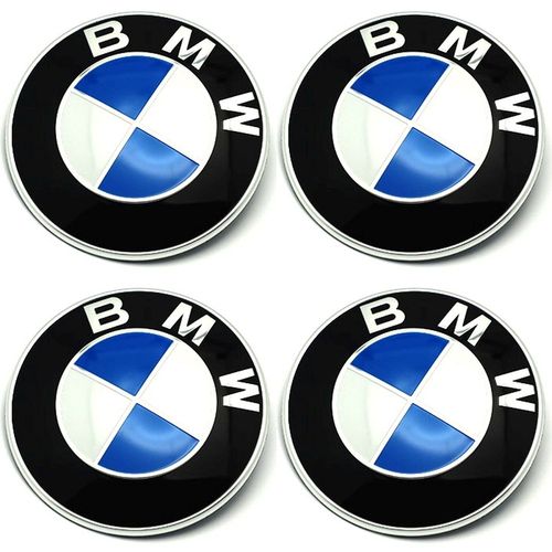 4 x BMW Emblem Felgen Aufkleber Logo Nabendeckel Nabenkappe Radkappe 4 x 70 mm